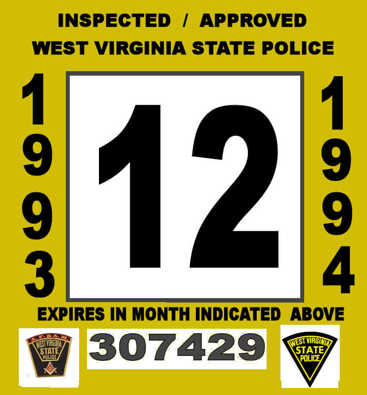 (image for) 1993-94 WV Inspection